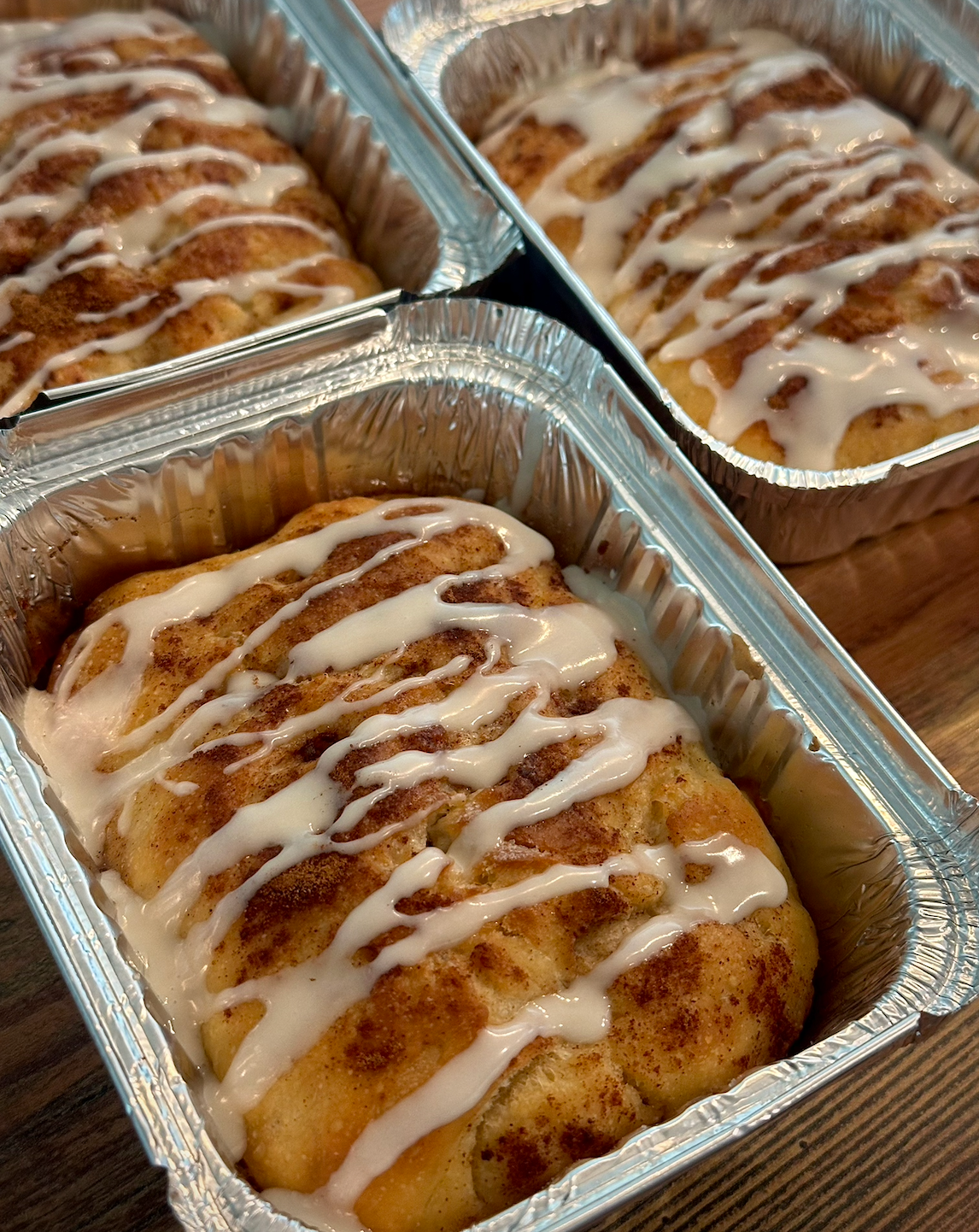 Fresh-baked cinnamon rolls
